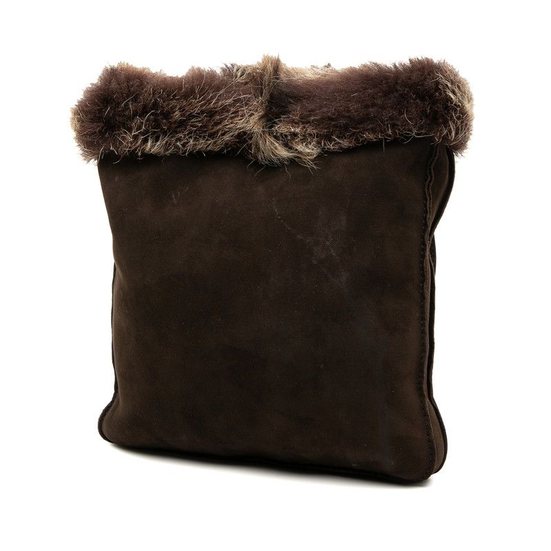 Hermes Sac Tudo Moco Shoulder Bag Crossbody Brown Nubuck Fur Ladies Hermes