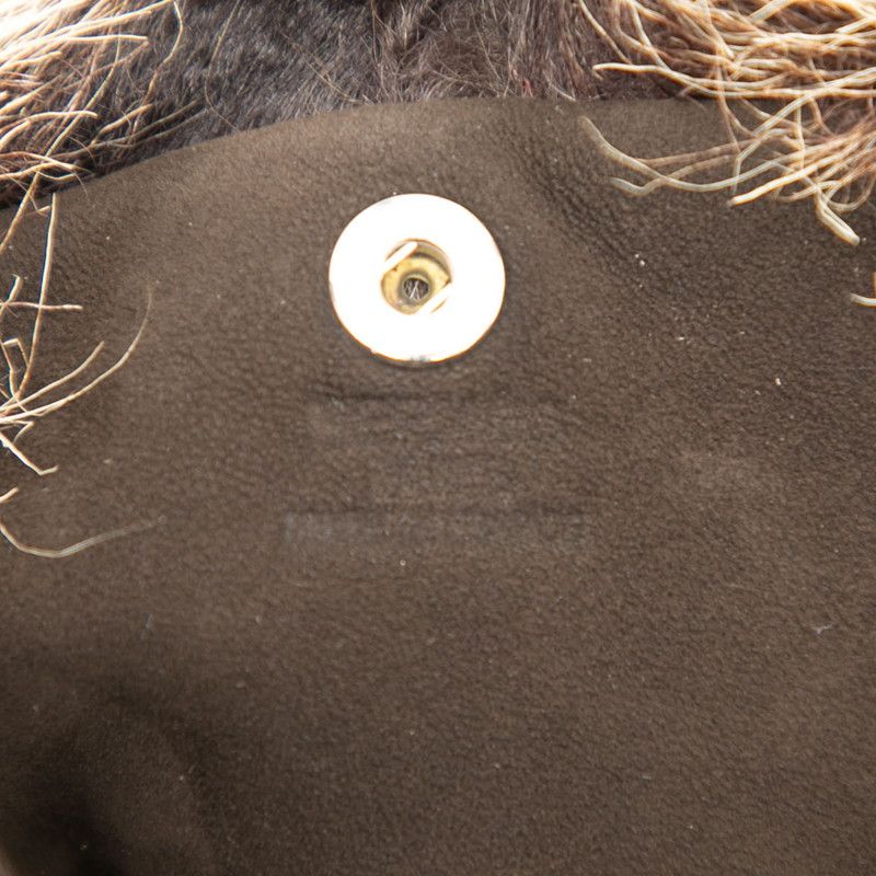 Hermes Sac Tudo Moco Shoulder Bag Crossbody Brown Nubuck Fur Ladies Hermes