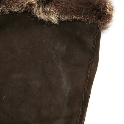 Hermes Sac Tudo Moco Shoulder Bag Crossbody Brown Nubuck Fur Ladies Hermes