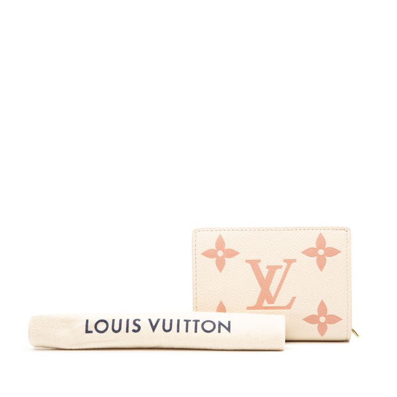 Louis Vuitton Monogram Empreinte Portefeuille Cles a M81927 Rose Trianon Ivory
