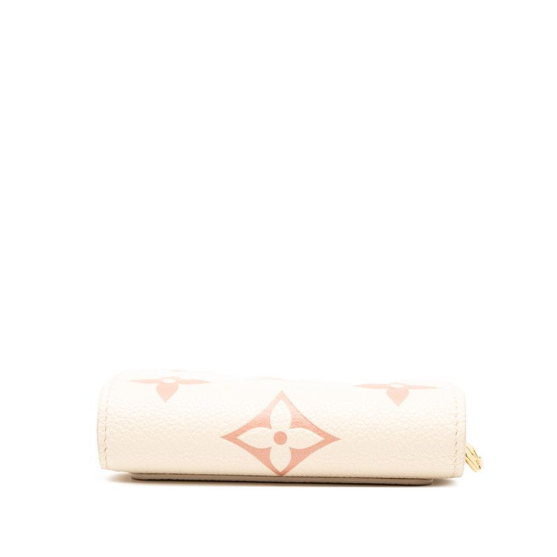 Louis Vuitton Monogram Empreinte Portefeuille Cles a M81927 Rose Trianon Ivory