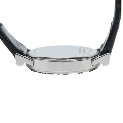 Tiffany & Co Atlas Belt (external Product) Silver Black Stainless Steel Leather