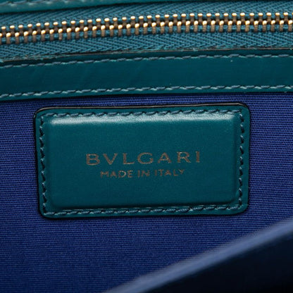 Bvlgari Serpenti Forever Handbag Shoulder Bag 2way Green Leather Ladies Bvlgari