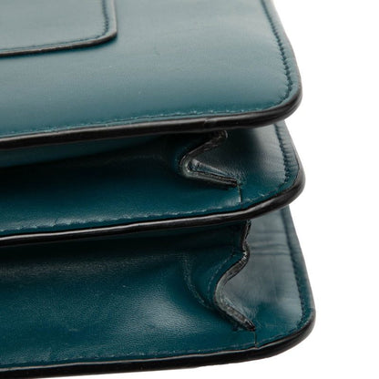 Bvlgari Serpenti Forever Handbag Shoulder Bag 2way Green Leather Ladies Bvlgari