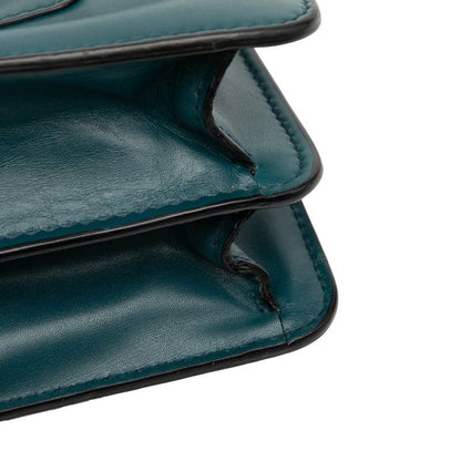 Bvlgari Serpenti Forever Handbag Shoulder Bag 2way Green Leather Ladies Bvlgari