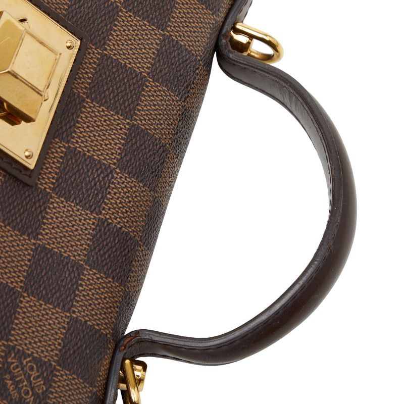 Louis Vuitton Damier Bergamo PM Handbag Shoulder Bag 2way N41167 Brown PVC