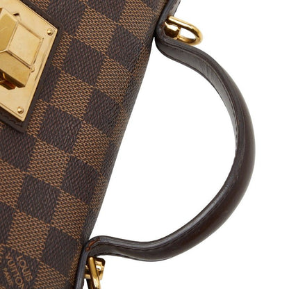 Louis Vuitton Damier Bergamo PM Handbag Shoulder Bag 2way N41167 Brown PVC