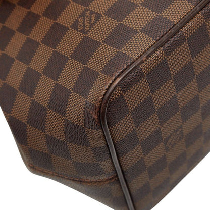 Louis Vuitton Damier Bergamo PM Handbag Shoulder Bag 2way N41167 Brown PVC
