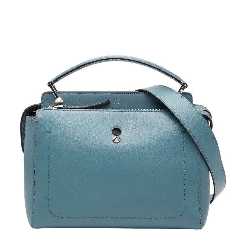 Fendi Com Handbag Shoulder Bag 2way 8bn293 Blue Leather Ladies Fendi