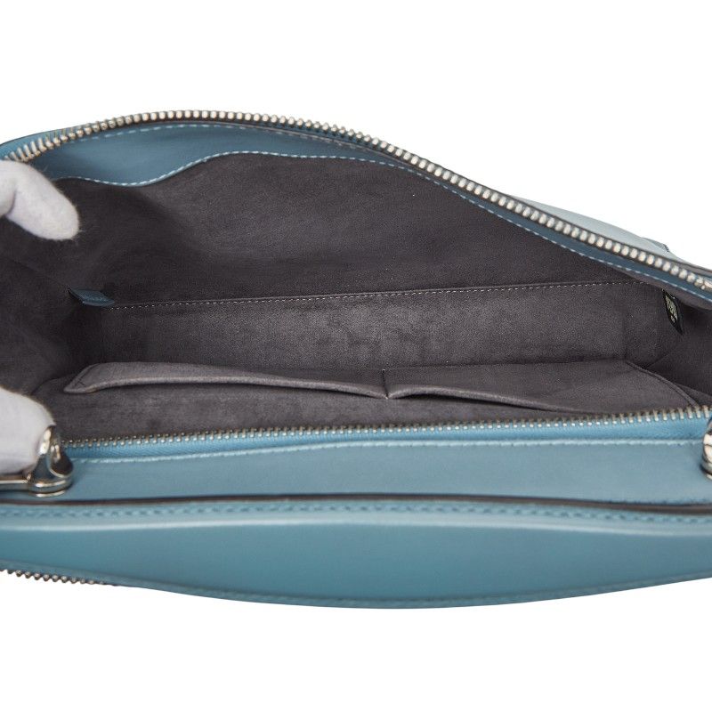 Fendi Com Handbag Shoulder Bag 2way 8bn293 Blue Leather Ladies Fendi