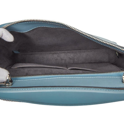 Fendi Com Handbag Shoulder Bag 2way 8bn293 Blue Leather Ladies Fendi