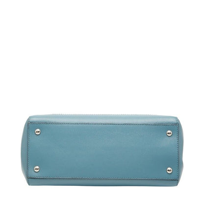 Fendi Com Handbag Shoulder Bag 2way 8bn293 Blue Leather Ladies Fendi
