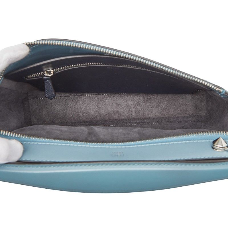 Fendi Com Handbag Shoulder Bag 2way 8bn293 Blue Leather Ladies Fendi