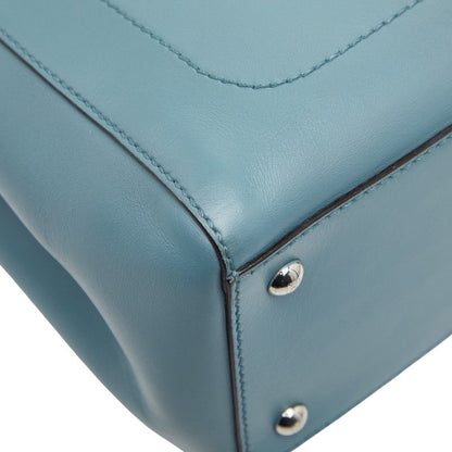 Fendi Com Handbag Shoulder Bag 2way 8bn293 Blue Leather Ladies Fendi