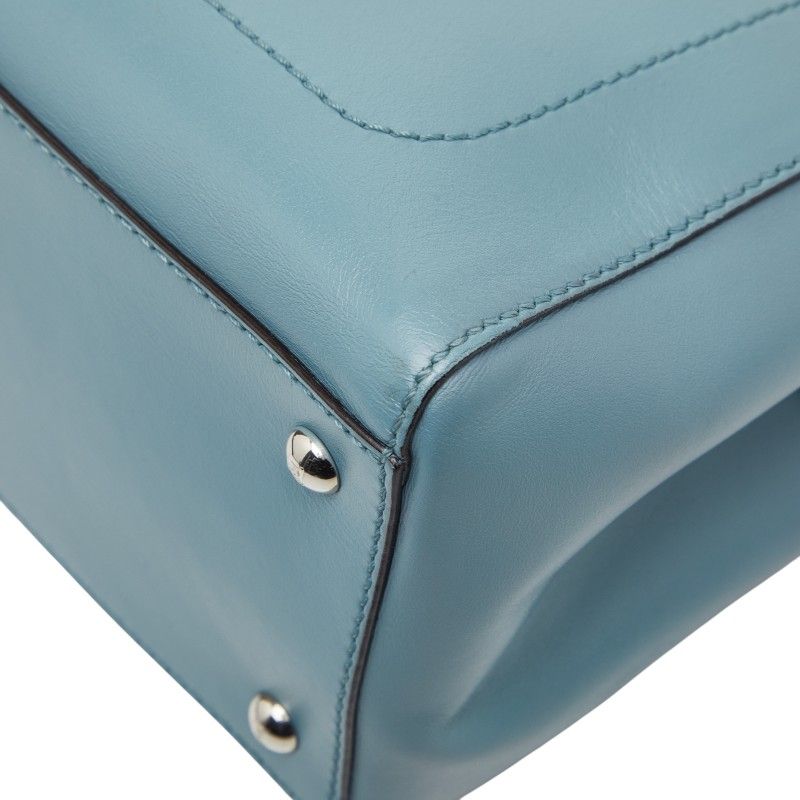 Fendi Com Handbag Shoulder Bag 2way 8bn293 Blue Leather Ladies Fendi