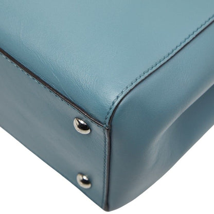 Fendi Com Handbag Shoulder Bag 2way 8bn293 Blue Leather Ladies Fendi