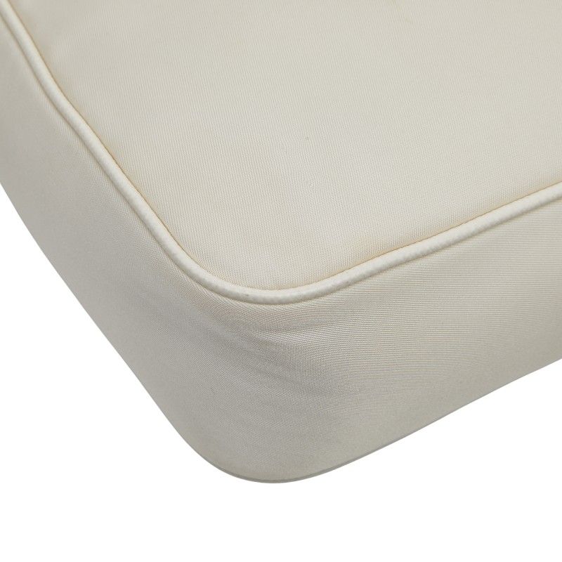 Prada Re-Edition Triangle Logo Plate Shoulder Bag Handbag 2way White Beige