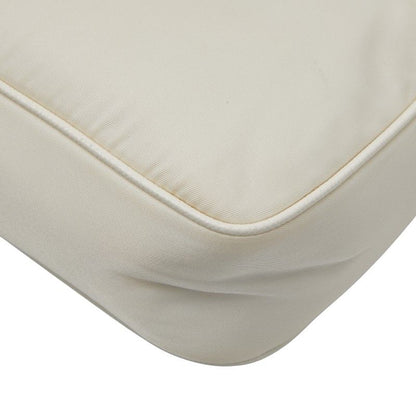 Prada Re-Edition Triangle Logo Plate Shoulder Bag Handbag 2way White Beige