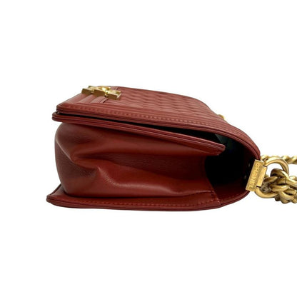 Chanel Chanel Boy Lambskin Chain Shoulder Bag