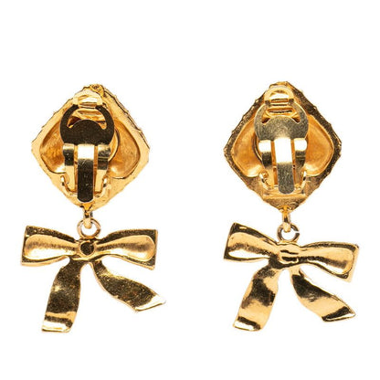 Chanel Matelasse Diamond Ribbon Gold Plated Ladies Chanel