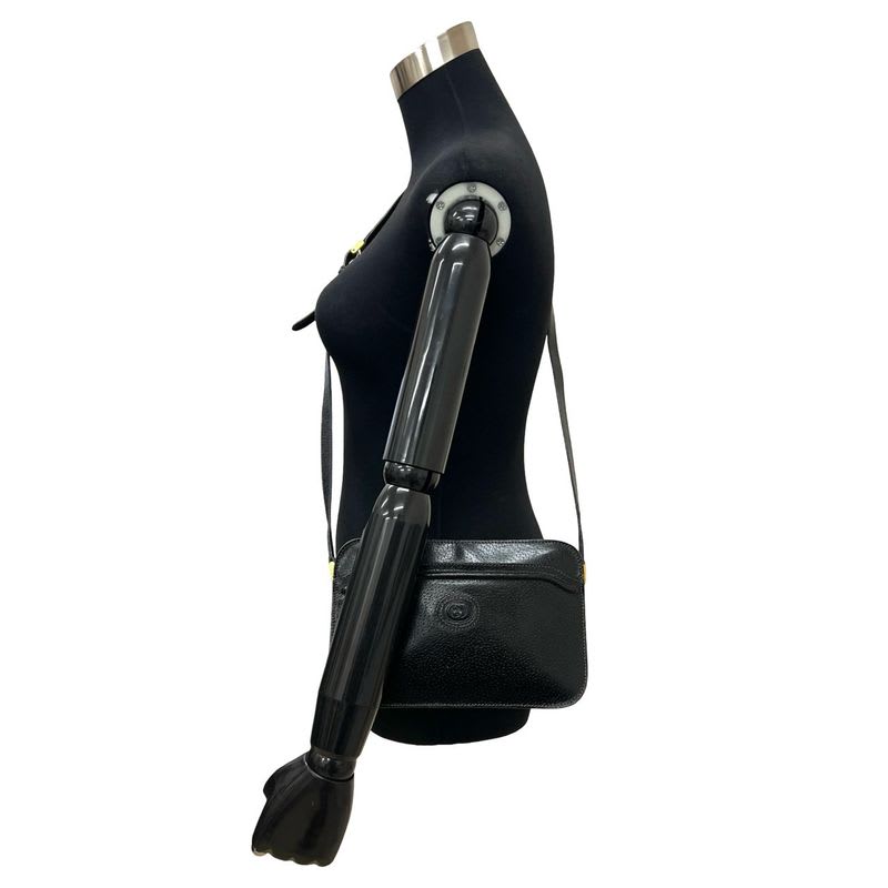 Gucci Vintage GG Logo Leather Shoulder Bag Pochette