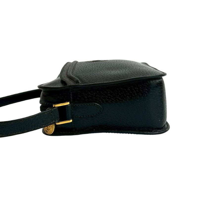 Gucci Vintage GG Logo Leather Shoulder Bag Pochette
