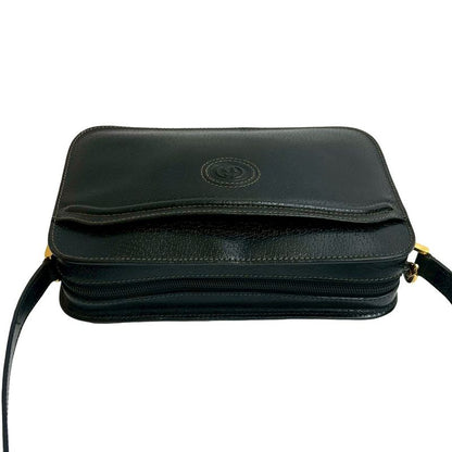 Gucci Vintage GG Logo Leather Shoulder Bag Pochette