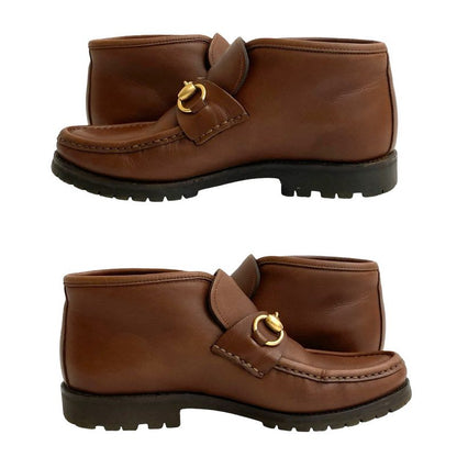 Gucci Horsebit Hardware Leather Short Boots Shoes 36 1 2 Size