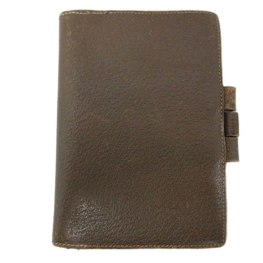 Gucci Notebook Cabas - Case Bi-Fold 6 Rows Leather Brown Khaki