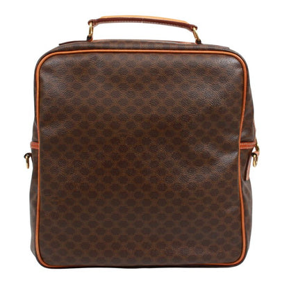 Celine 2way Leather ×pvc Brown Handbag Gold