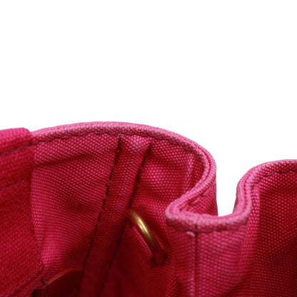 Prada Canapa Canvas Pink Purple Tote Bag Gold B2439g