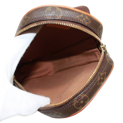 Louis Vuitton Pochette Gange Monogram Leather ×pvc Brown Body Bag Gold M51870