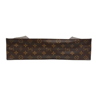 Louis Vuitton Sac Plastic Monogram Handbag Leather ×pvc Brown Tote Bag Gold