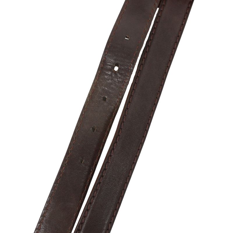 Louis Vuitton Porto Documento Vertical Leather Brown Shoulder Bag Silver