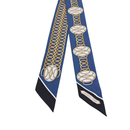 Hermes Twilly Silk Yellow X Blue Scarf/muffler