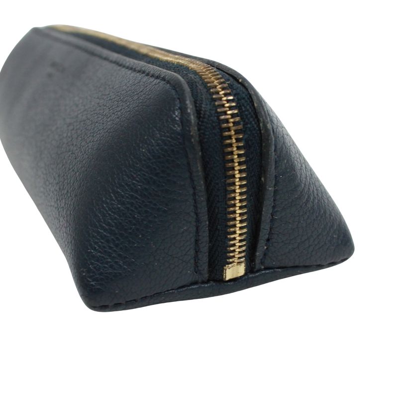 Louis Vuitton Trousse Elisabeth Leather Navy Wallet/accessories Gold