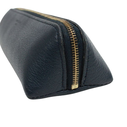 Louis Vuitton Trousse Elisabeth Leather Navy Wallet/accessories Gold