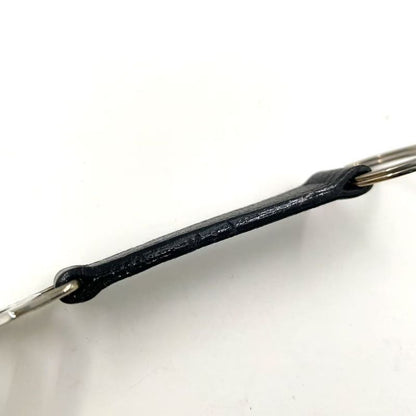 Bvlgari B Zero One Leather ×gp Black Doppiotondo Key Holder Silver