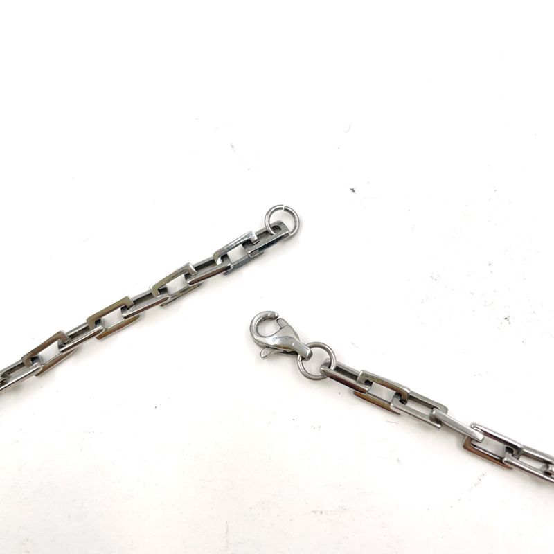 Cartier Panthere Charm Key Holder Metal Silver Necklace