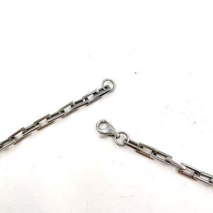 Cartier Panthere Charm Key Holder Metal Silver Necklace