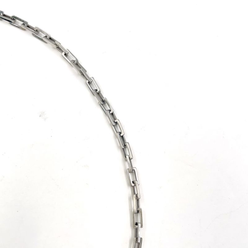 Cartier Panthere Charm Key Holder Metal Silver Necklace