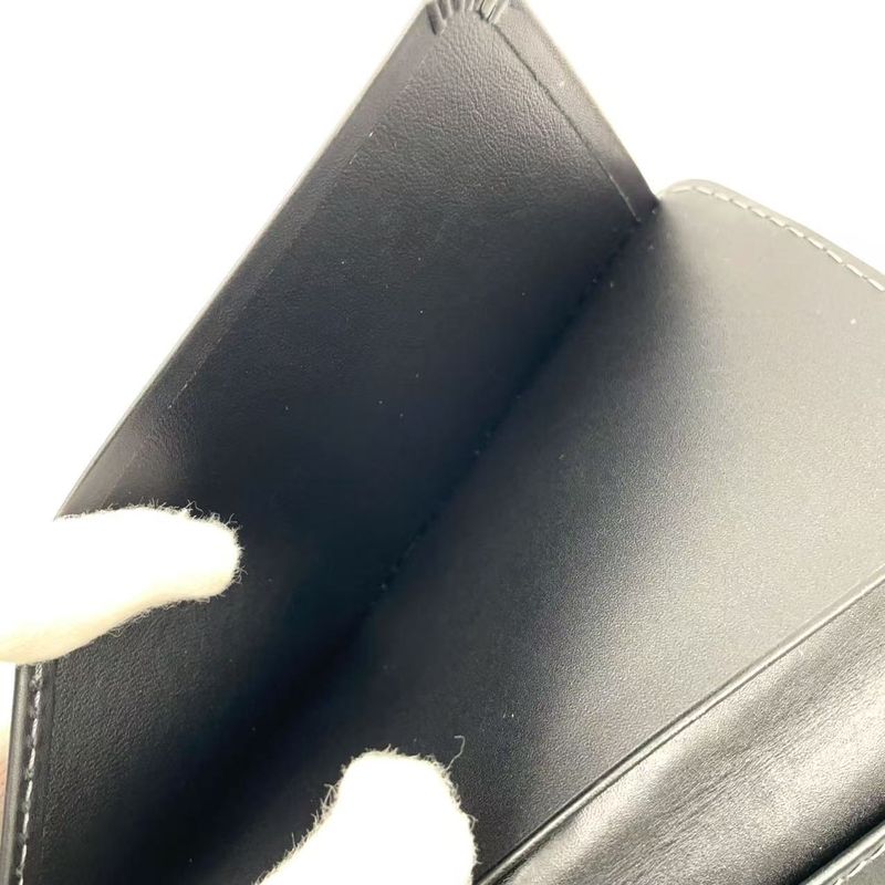 Louis Vuitton Porto Valeur Cult Cles Di Utah Leather Black Bifold Long Wallet