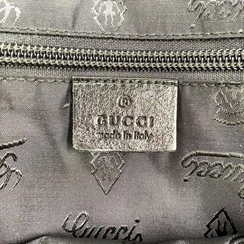 Gucci GG Prime Leather Black Business Bag Gold 201480