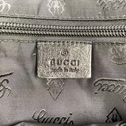 Gucci GG Prime Leather Black Business Bag Gold 201480