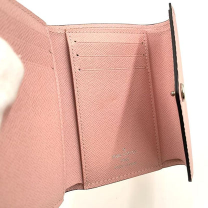 Louis Vuitton Epi Portefeuille Victorine Leather Pink Wallet Silver M62946