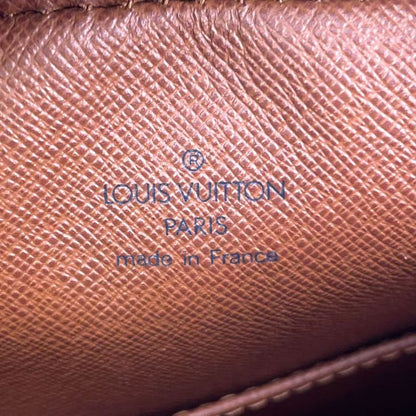 Louis Vuitton Danube Monogram Leather ×pvc Brown Shoulder Bag Gold M45266