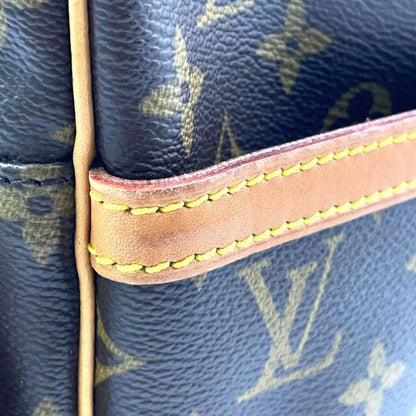 Louis Vuitton Danube Monogram Leather ×pvc Brown Shoulder Bag Gold M45266