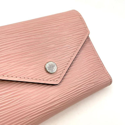 Louis Vuitton Epi Portefeuille Victorine Leather Pink Wallet Silver M62946