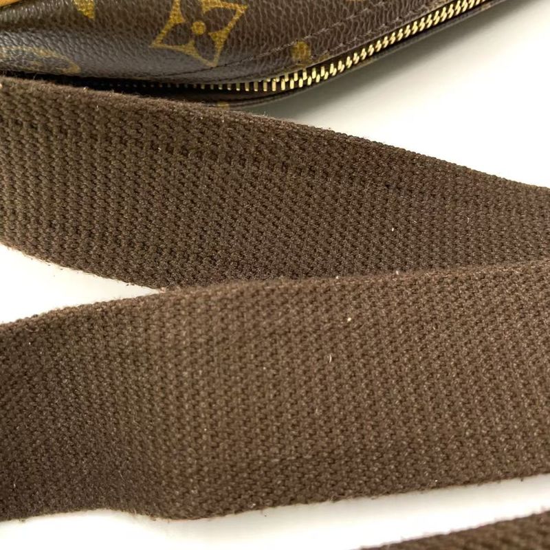 Louis Vuitton Reporter PM Monogram Leather × PVC Brown Shoulder Bag Gold M45254