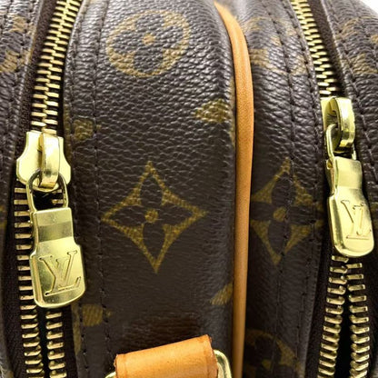 Louis Vuitton Reporter PM Monogram Leather × PVC Brown Shoulder Bag Gold M45254